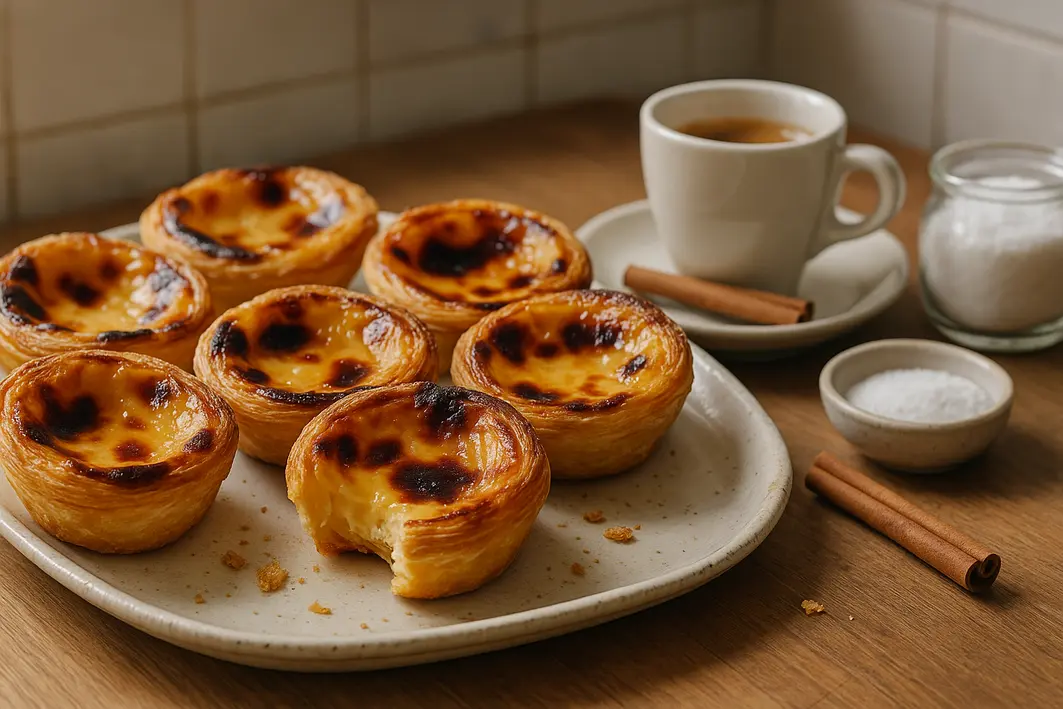 Receita de pastéis de nata para fazer em casa